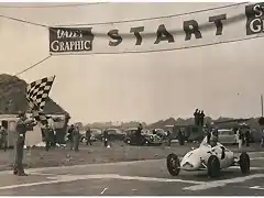 An eighteen-year-old Stirling Moss wins at Goodwood in his 500cc Cooper