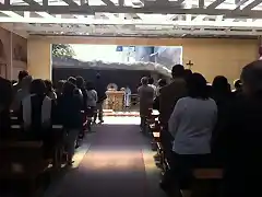 Acondicionamiento de la Gruta de Nuestra Seora de Lourdes para las celebraciones (1)