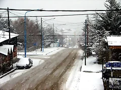 Nieve en Ushuaia, Tierra del Fuego, Patagonia Nieve en Ushuaia, Tierra del Fuego, Patagonia
