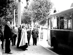 Tarragona bendicion de un trolebus