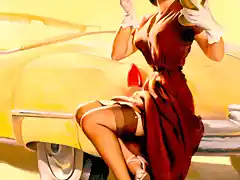 Pin-Up-by-Gil-Elvgren-car