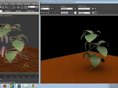 67_Planta de Soja en bajos Poligonos. Making of Low Poly Soy Plant.