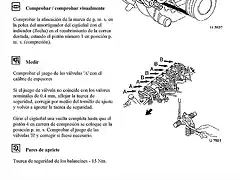 Comprobacion y ajuste del juego de valvulas