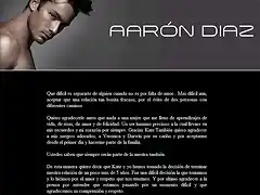 Aaron Diaz comunicado de divorcio